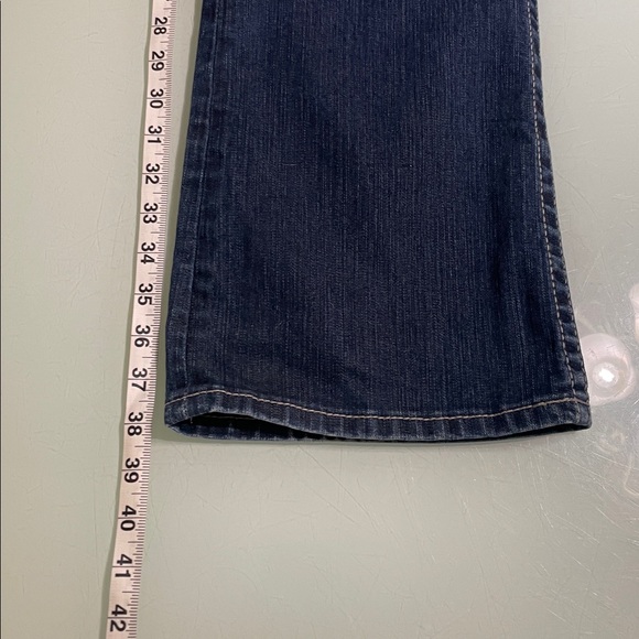 BKE Wendi Dark Blue Flare Women's Jeans with stretch - Picture 3 of 13